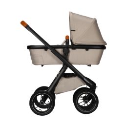 Dubatti One E5 Kinderwagen 2-in-1 Sand Frame Black/Cognac