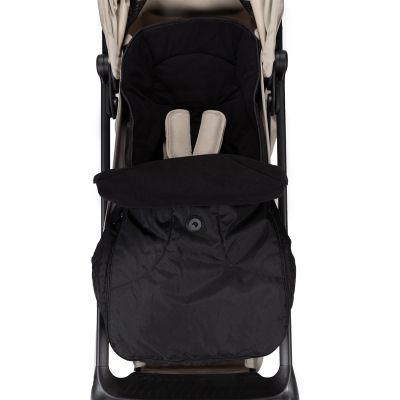 Qute Voetenzak Buggy Q-Cocoon Universeel Fleece Zwart