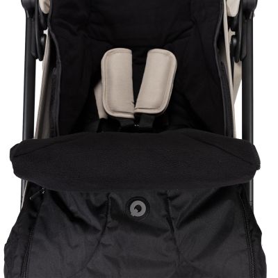 Qute Voetenzak Buggy Q-Cocoon Universeel Fleece Zwart