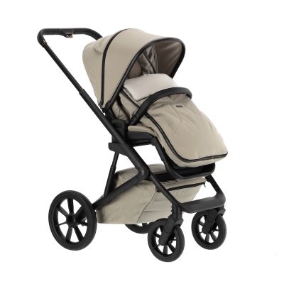 Qute Q-Rider Plus Kinderwagen 4-in-1 Mineral Clay | Maxi-Cosi Cabriofix i-Size Essential Black