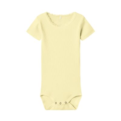 Name It Kab Lace Romper - Pastel Yellow