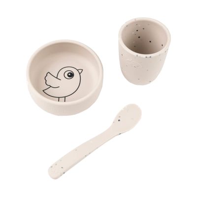 Done By Deer Silicone First Meal Set Birdee Sand