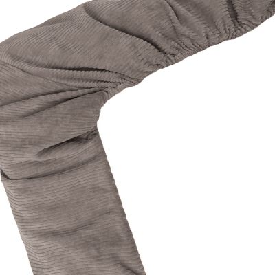 Witlof for kids Velvet Rib Tuck-Inn wiegdeken - 40 x 80 cm - Warm Grey 