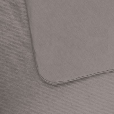 Witlof For Kids Velvet Rib Ledikantdeken - 60 x 120 cm - Warm Grey 