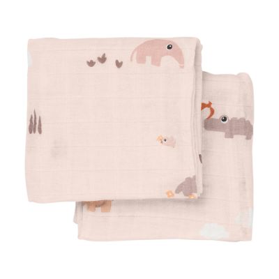 Done By Deer Playground Multidoek - 2-Pack - Powder