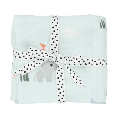 Done By Deer Playground Multidoek - 2-Pack - Blue