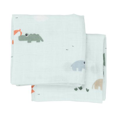 Done By Deer Playground Multidoek - 2-Pack - Blue