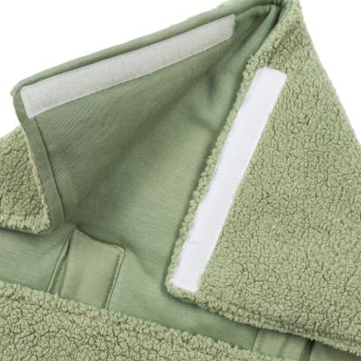 Meyco Baby Voetenzak - 40 x 82 cm Teddy - Olive Green