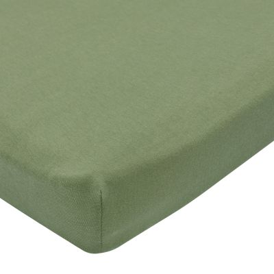 Meyco Baby Hoeslaken Boxmatras Uni Olive Green 75 x 95 cm