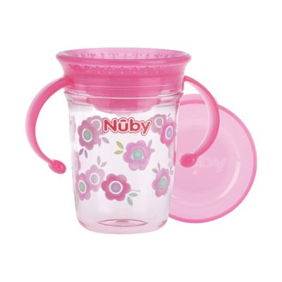 Nuby Tritan 360° Wonder Cup Roze 240ml 6mnd+