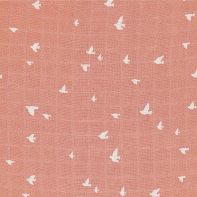 Briljant Monddoek Birds Organic Ash Rose 4-Pack