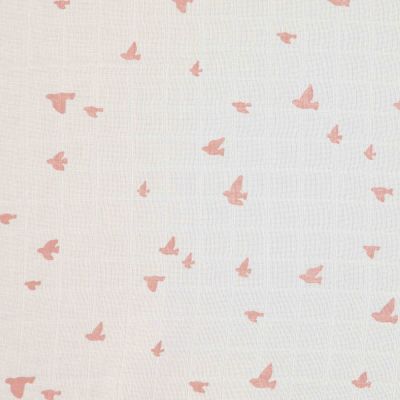 Briljant Monddoek Birds Organic Ash Rose 4-Pack