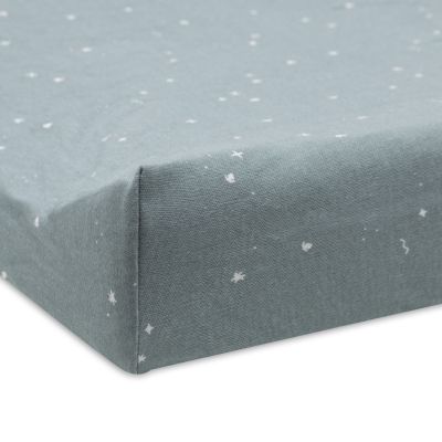 Jollein Aankleedkussenhoes Jersey Twinkling Sea Green 50 x 70 cm