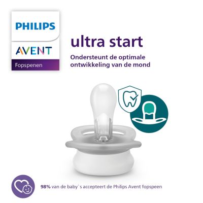 Philips Avent Fopspeen Ultra Air Nighttime 0-2 Mnd