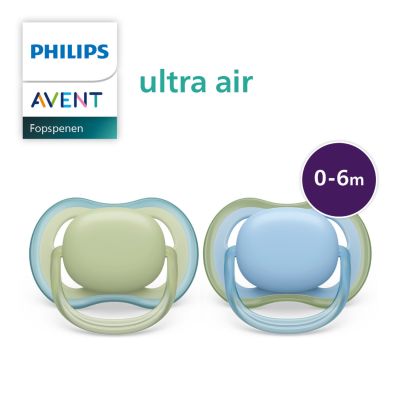 Philips Avent Fopspeen Ultra Air Groen Blauw 0-6 Mnd