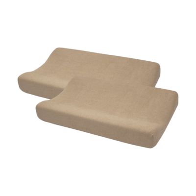 Meyco Baby Aankleedkussenhoes Badstof Uni Taupe 50 x 70 cm 2-Pack