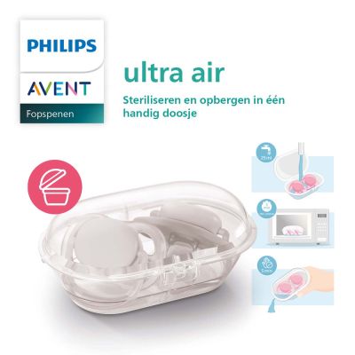 Philips Avent Fopspeen Ultra Air Sun / Rainbow - Green / Blue 0-6mnd (2 stuks) SCF085/58
