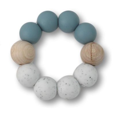 Chewies & More Basic Chewie bijtspeeltje - Dusty Blue/White Gritt