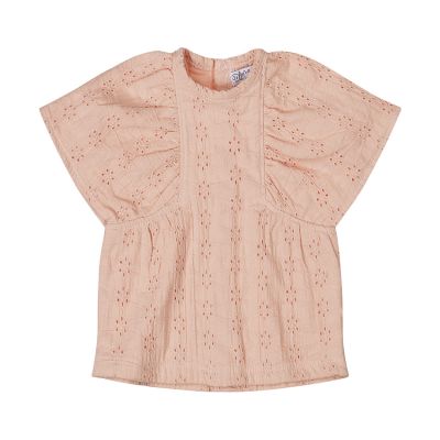 Dirkje Blouse Korte Mouw - Light Coral