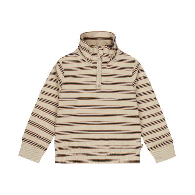 Dirkje Trui Met Kraag Stripe Sand 62