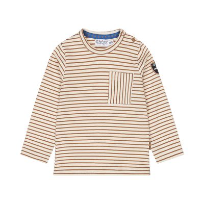 Dirkje T-Shirt Lange Mouw Stripes Brown 56